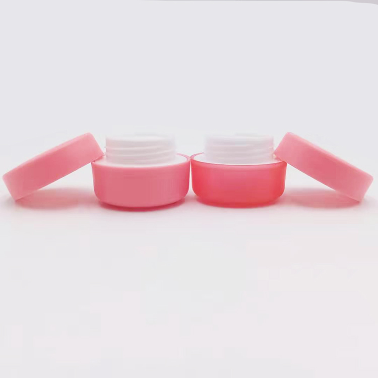 10g pink frosted cosmetic jars