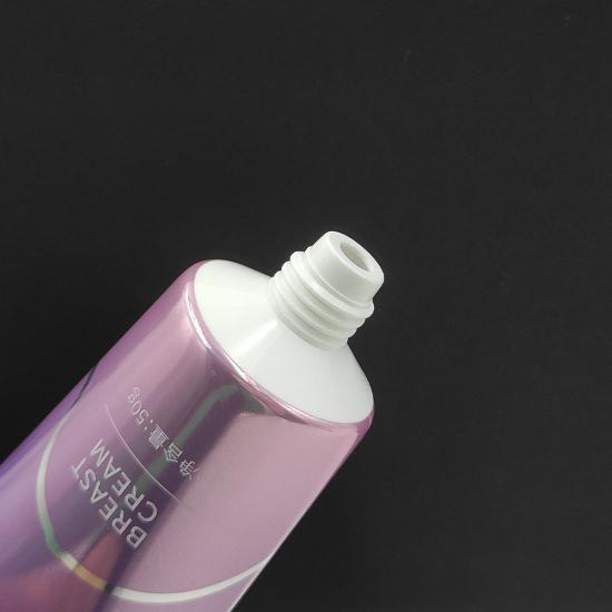 100ml Luxury Purple PE Cosmetic Plastic hose pack